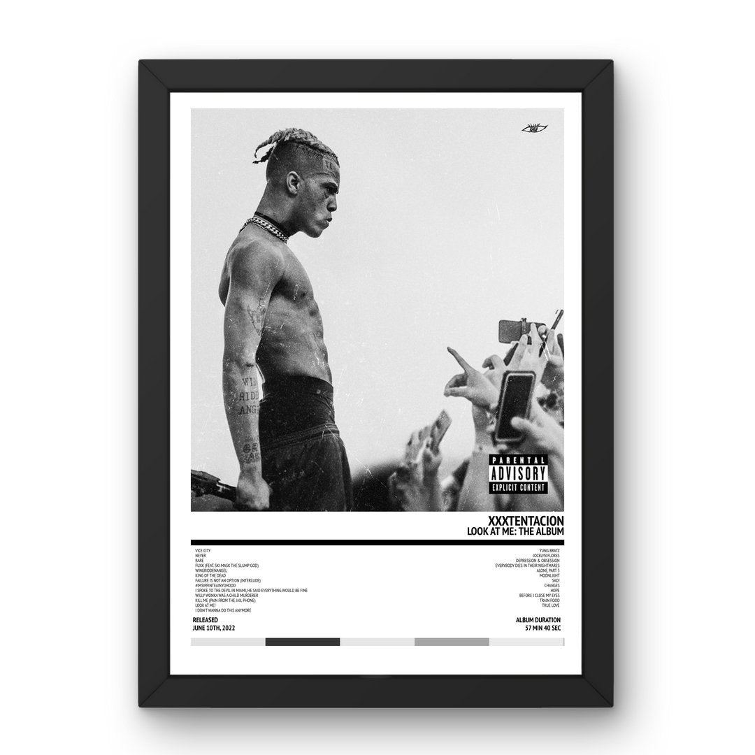 XXXTENTACION - LOOK AT ME: THE ALBUM (2022) Poster - Setlist